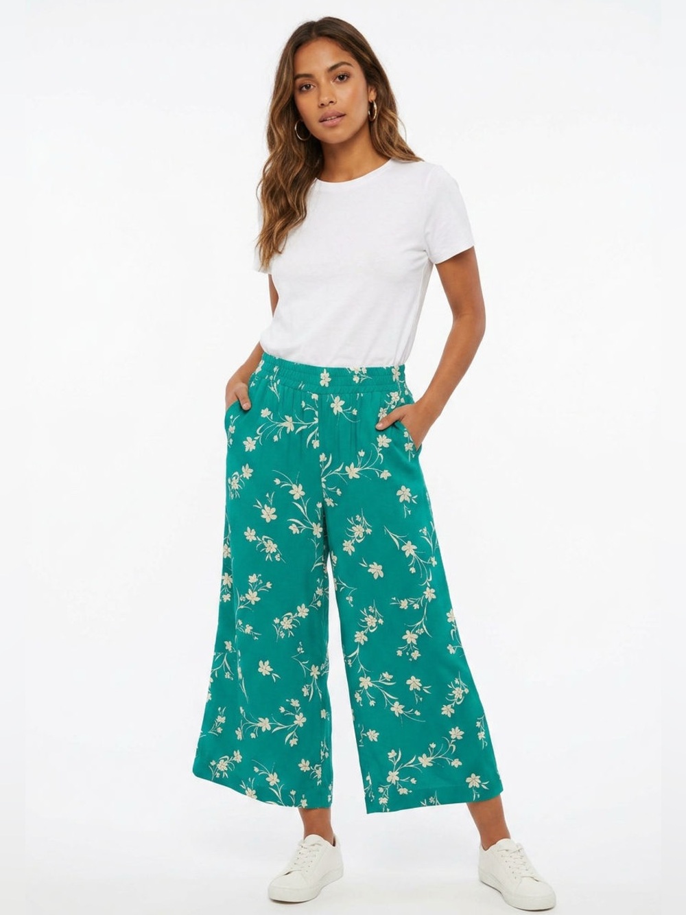 Z Supply Floral Print wide leg pants